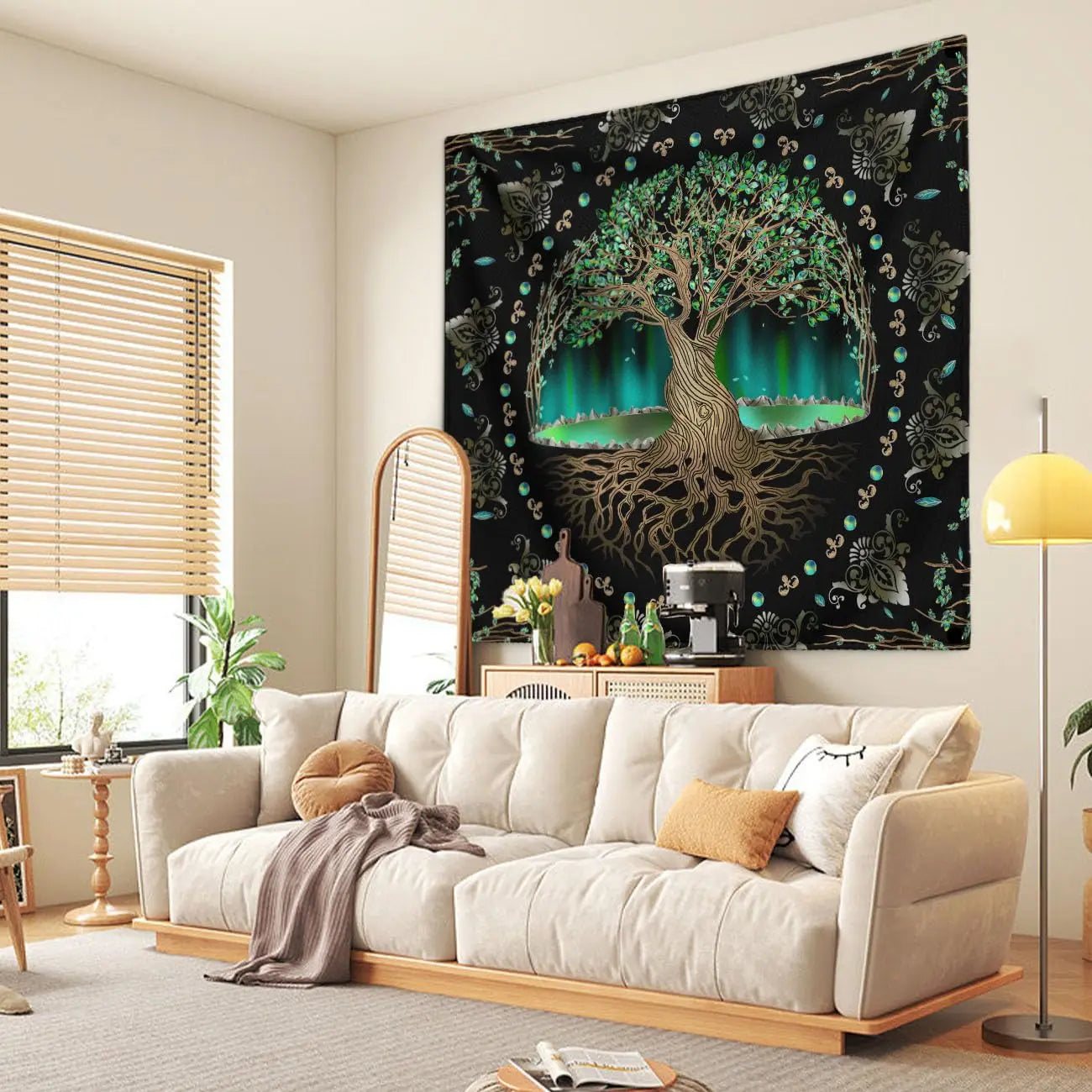 Comparaison de taille de la tapisserie murale 73x95 cm