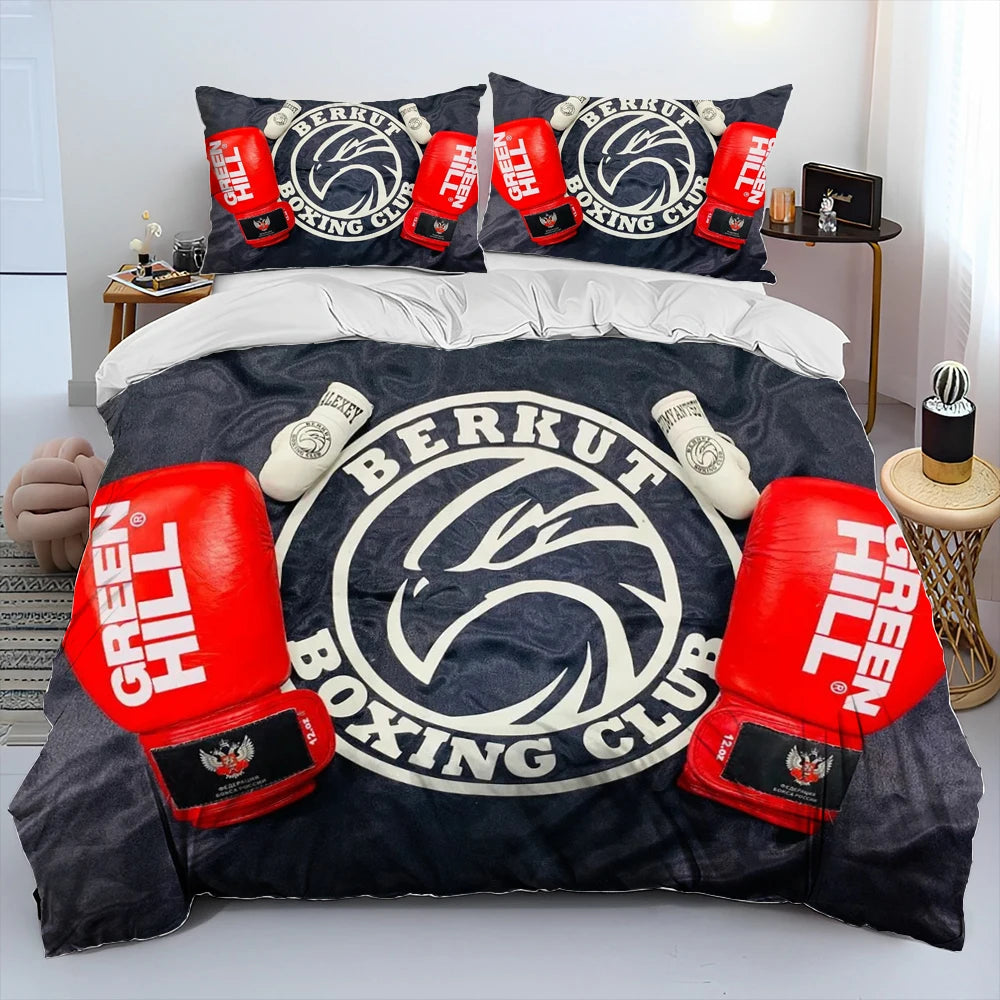 Set literie boxe 3D - housse couette et taies oreiller