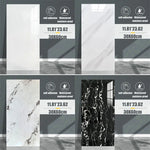 Détail du sticker carrelage montrant la texture imitant le marbre