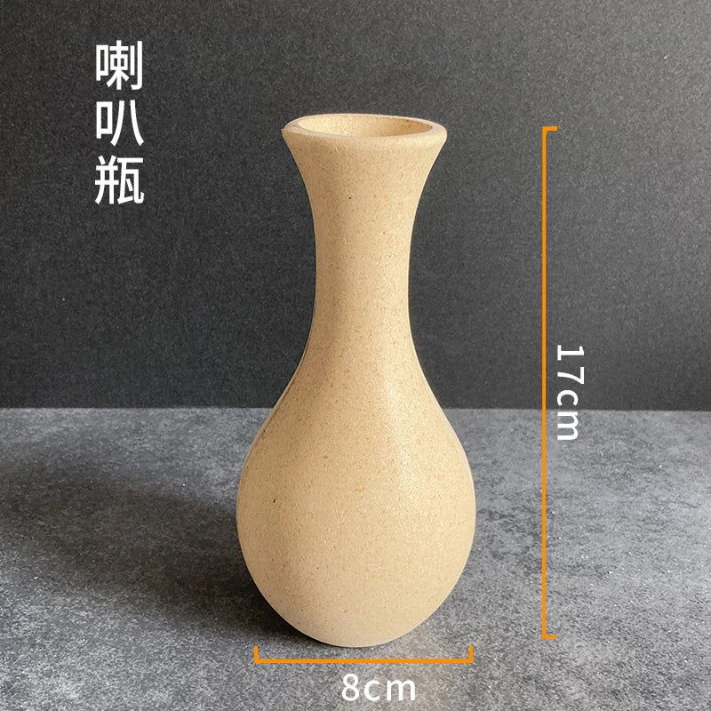 Vase mosaïque verre moderne bambou bois violet