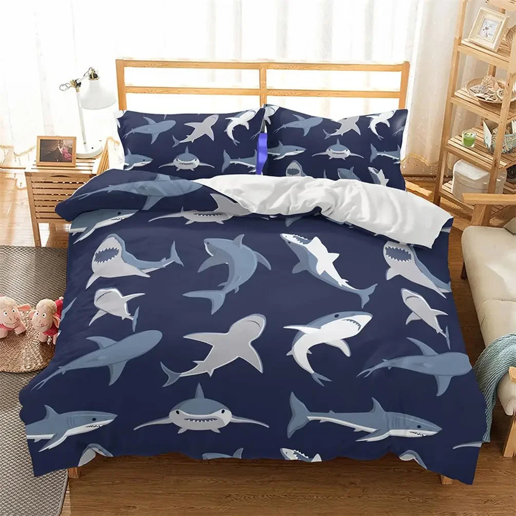 Ensemble literie complet avec housse de couette et taies d'oreiller