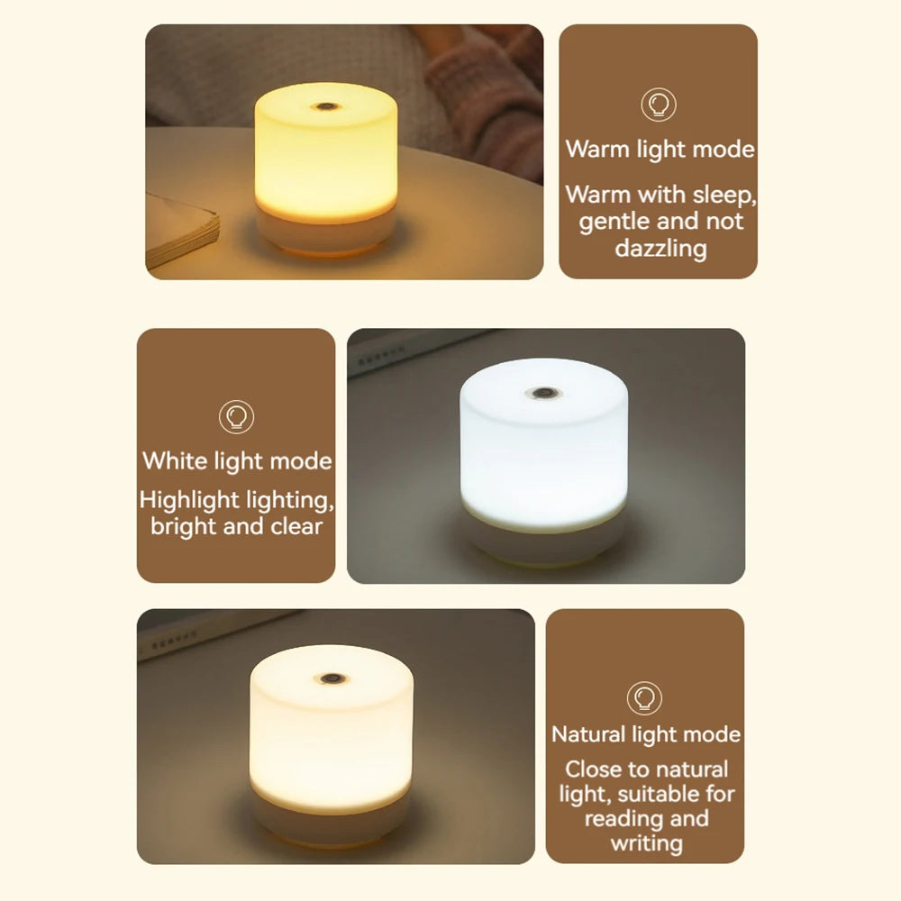 Lampe de chevet LED utilisée comme veilleuse pour la lecture