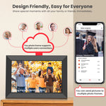 Cadre photo intelligent avec application de partage