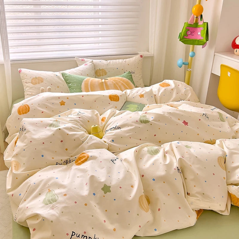 Housse de couette coton bleu marine literie