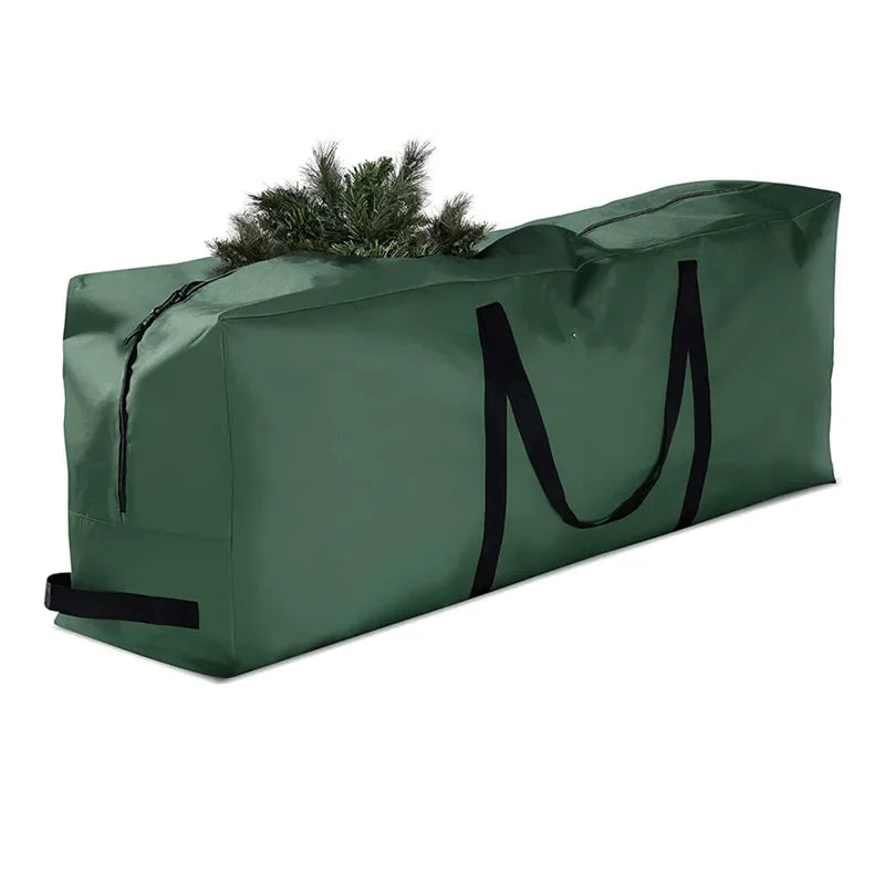 Sac à couronne de Noël pliable en Oxford vert clair