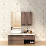 Autocollant mural amovible pour carrelage salle de bain motif bohème