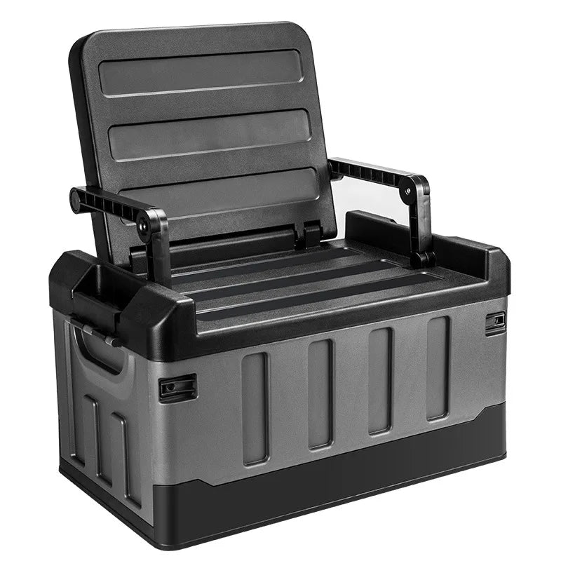 Boîte de rangement extérieure 60L pliable en PP noire