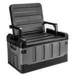 Boîte de rangement extérieure 60L pliable en PP noire
