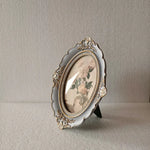 Cadre photo violet sculpté style vintage