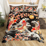 Ensemble housse et taies d'oreiller japonais