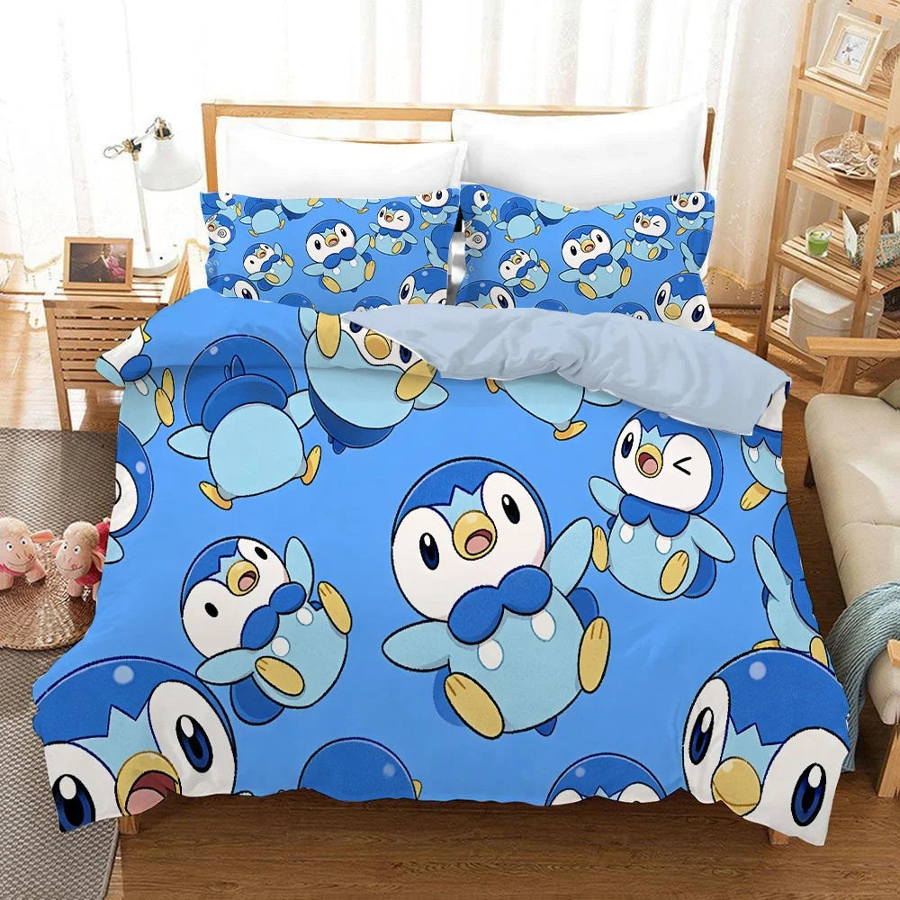 Housse de couette Pikachu noire pour adolescent