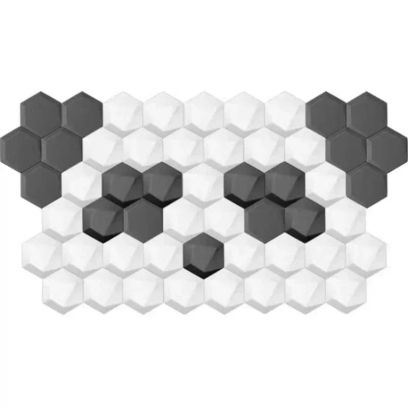 Tête de lit hexagonale verte pour chambre