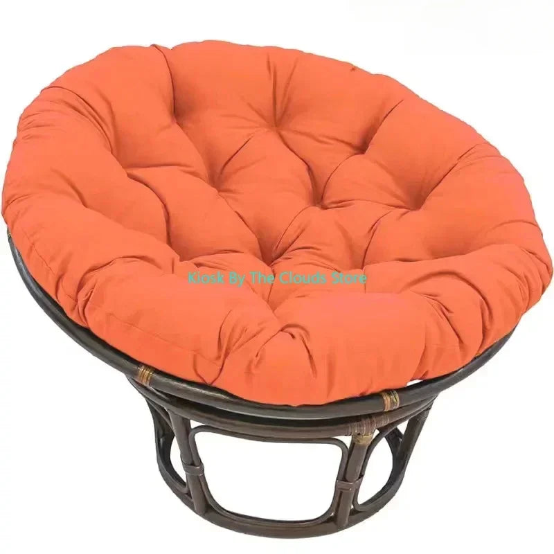 Coussin pouf de sol rond vert clair