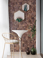 Mosaïque hexagonale 3D noir pour fond télévision