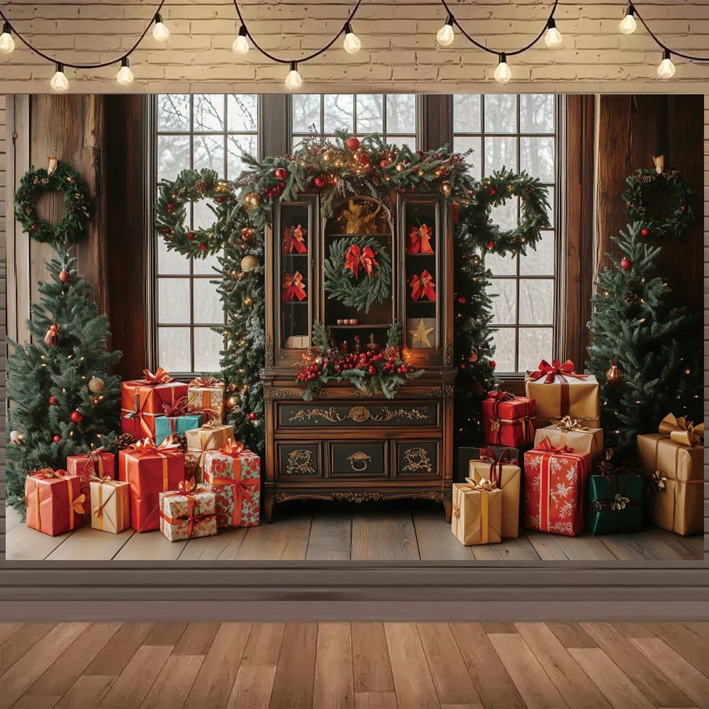 Fond photo Noël lavande pour anniversaire