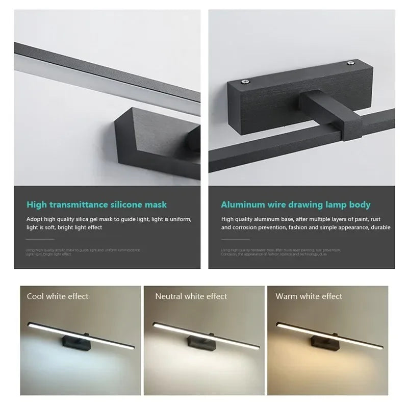 Applique murale LED plate verte