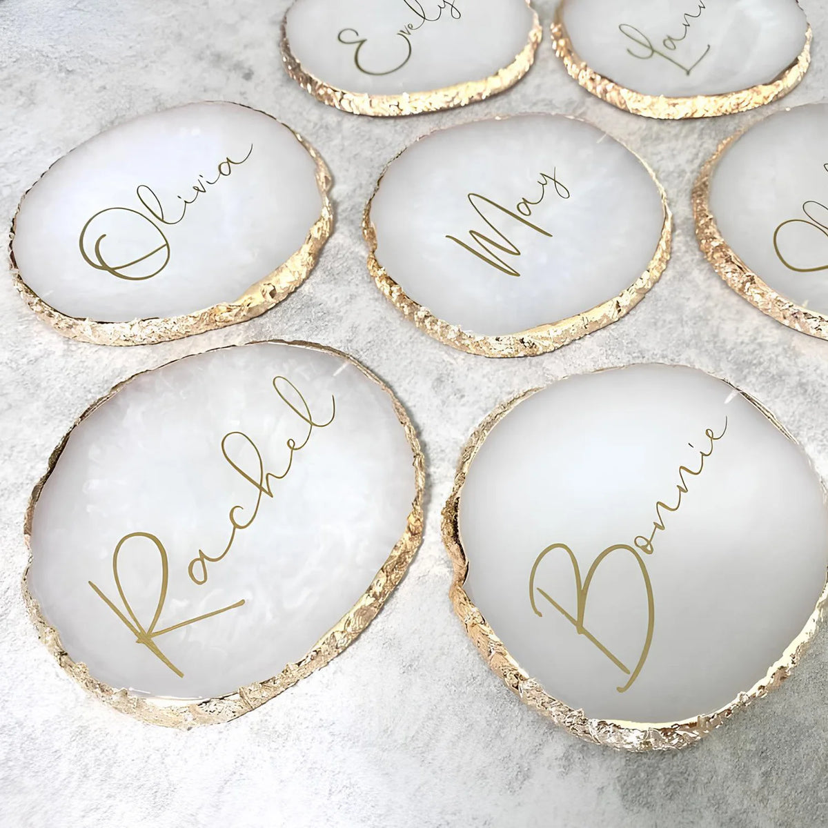 Collection de sous-verres personnalisés Ombre Interieur en différentes couleurs