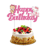 Décoration anniversaire Hello Kitty ivoire