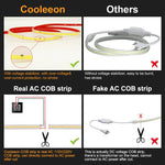 Installation du ruban LED COB le long des plinthes pour un éclairage indirect