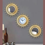 Horloge murale style européen accrochée au mur salon