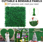 Haie de buis artificielle pour mur
