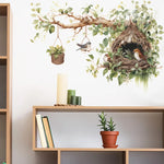 Sticker mural nature poétique pour salon