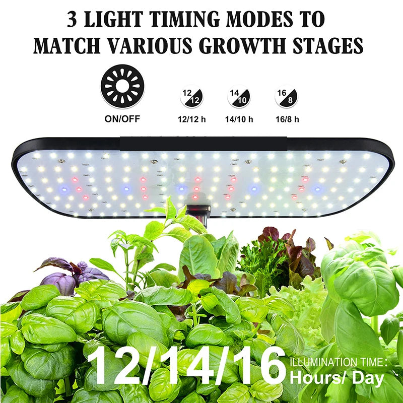 Jardinière jaune éclairée par la lampe LED dans une cuisine moderne