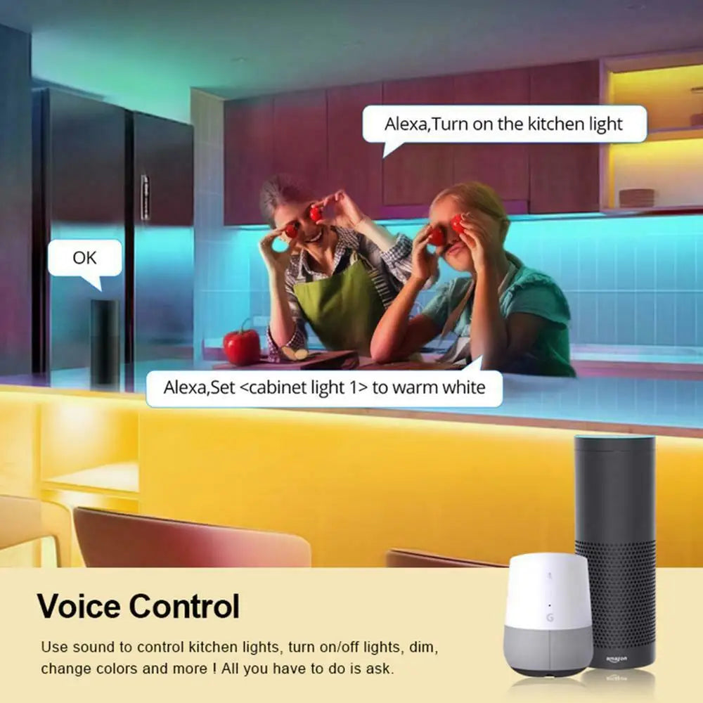 Éclairage d'ambiance COB compatible Alexa