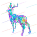 Renne lumineux LED couleur changeante décoration vitrine Noël