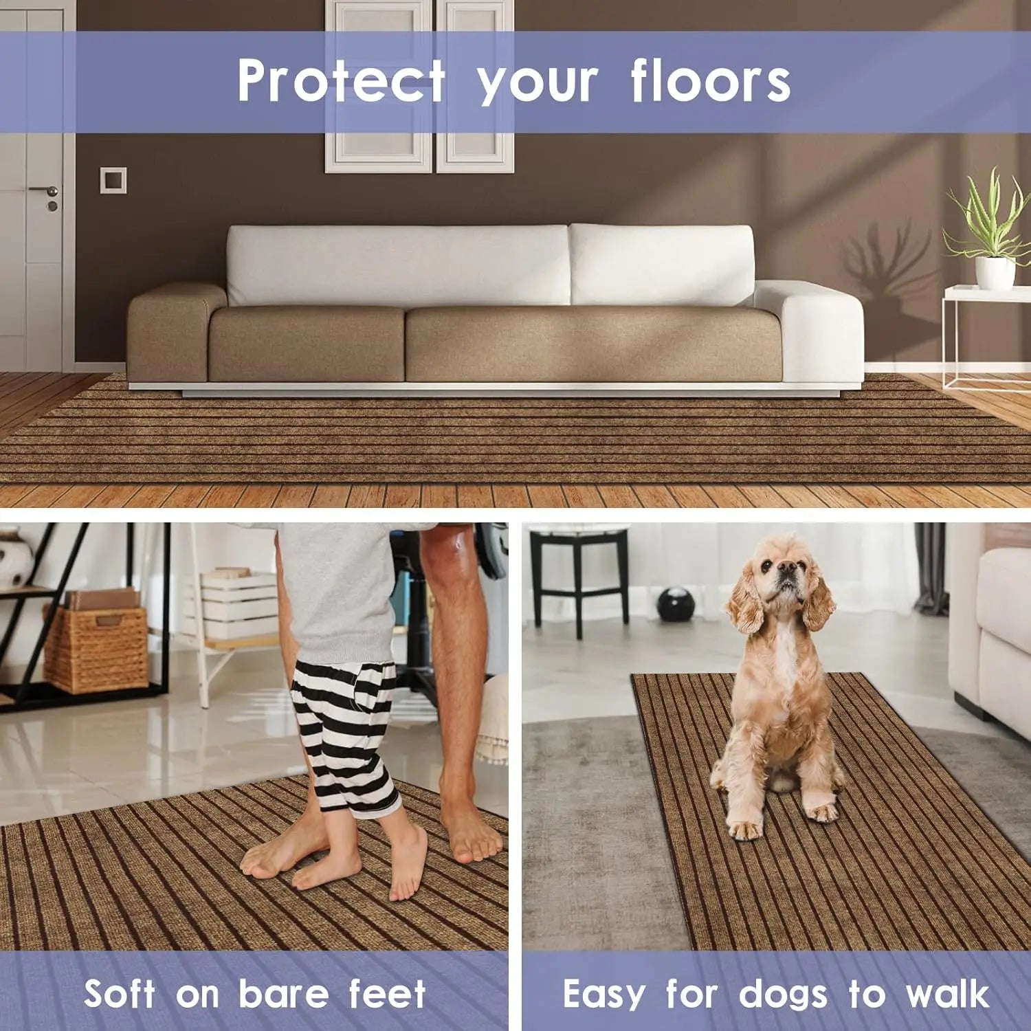 Tapis de cuisine antidérapant absorbe huile facile à nettoyer