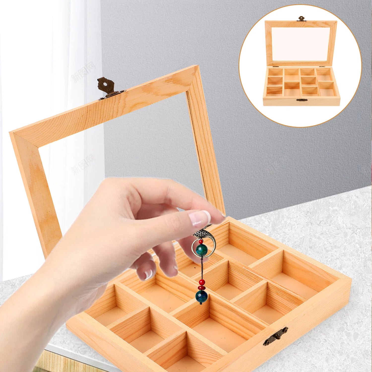 Boîte à bijoux DIY enfant compartiments