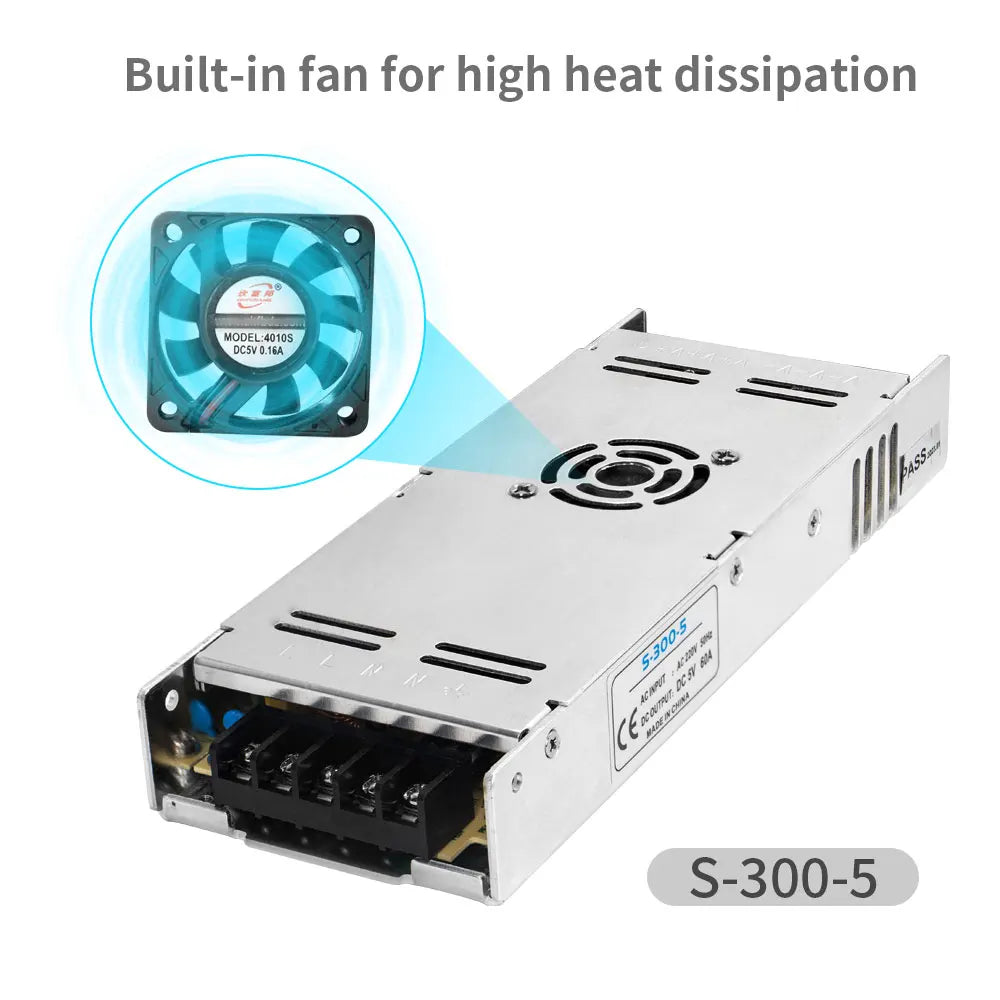 Alimentation LED 5V 40A 200W beige