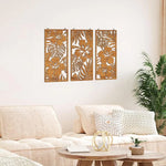 Décor mural bois moderne palmier