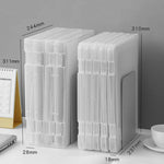 Empilement de boîtes de rangement transparentes A4