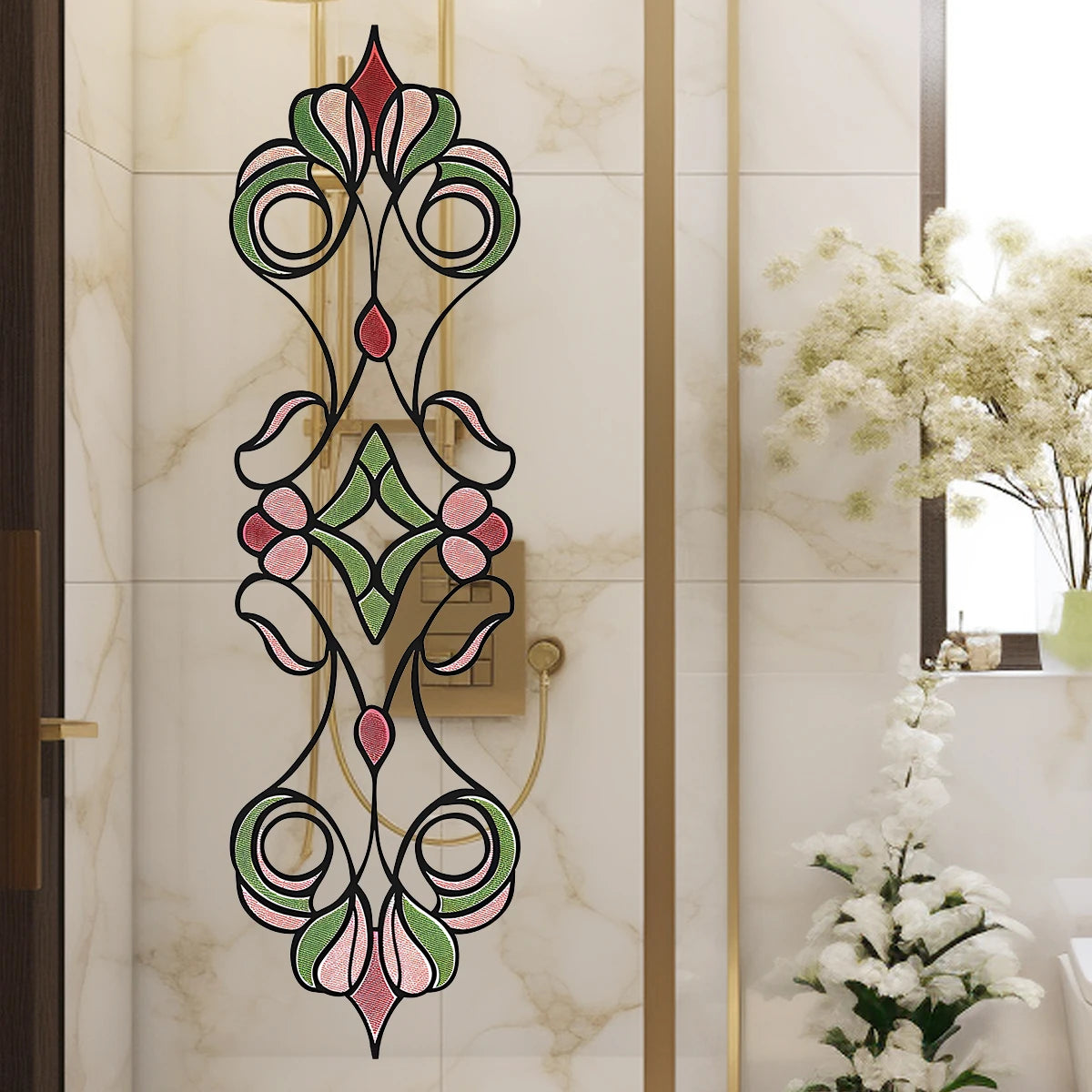 Sticker design abstrait pour décoration de chambre