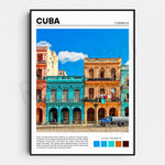 L'image montre les bâtiments colorés et pittoresques dans les rues de La Havane, la capitale de Cuba, avec leurs balcons et leurs détails architecturaux caractéristiques de l'époque coloniale. Le ciel bleu avec des nuages blancs complète le paysage urbain vibrant et charmant de cette destination touristique connue pour sa culture riche et son patrimoine historique.