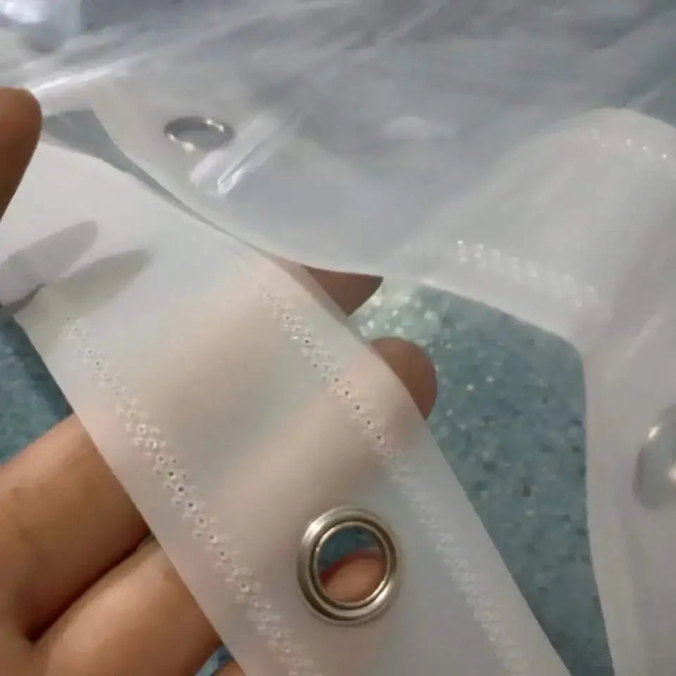 Comparaison des tailles disponibles pour le rideau de douche transparent magnétique
