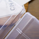 Organisateur de cosmétiques en plastique transparent