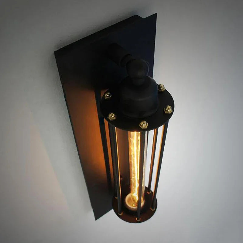 Applique murale LED style industriel rétro blanc