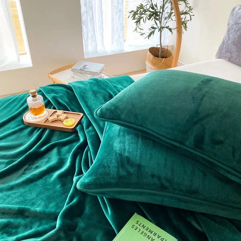 Couverture polaire Ombre Interieur enroulée