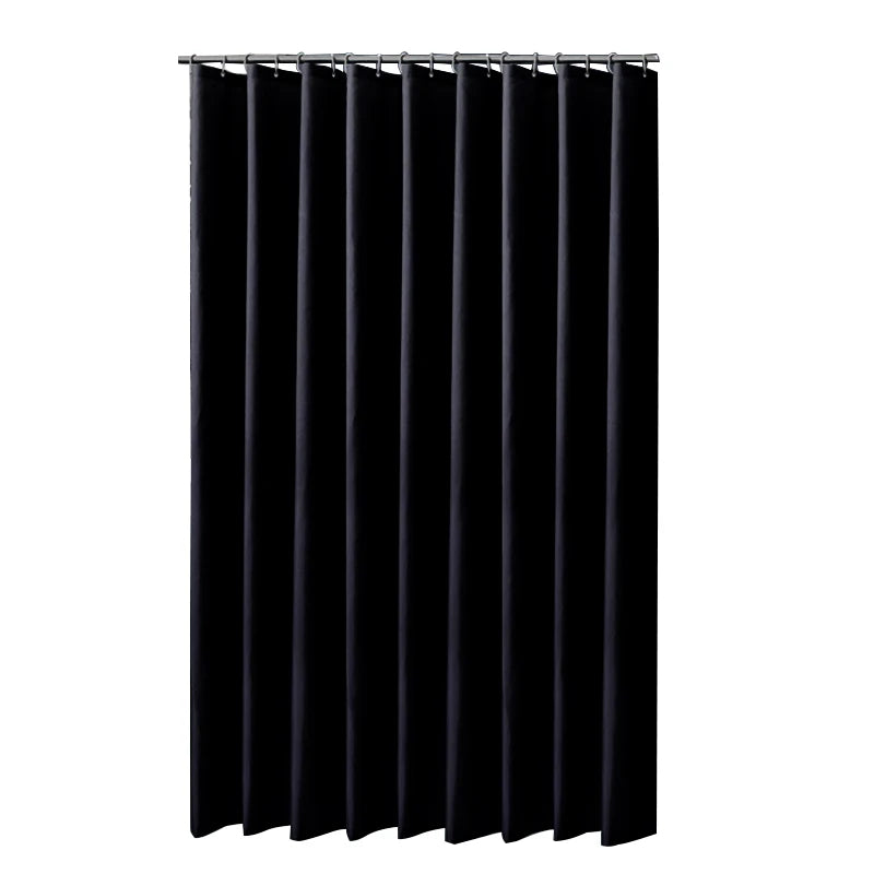 Stylish Black Waterproof Shower Curtains - Bathroom Decor