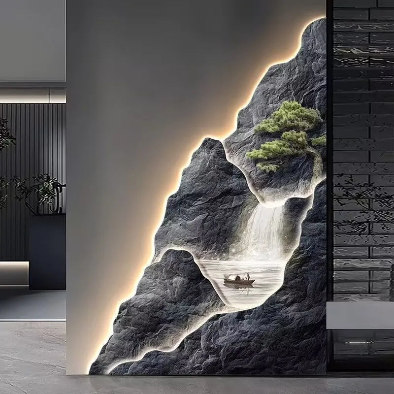Détail de la peinture murale LED avec variateur d'intensité