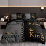Ensemble literie couronne blanc pour chambre
