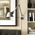 Lampe de chevet design italien pliable à bras long - éclairage