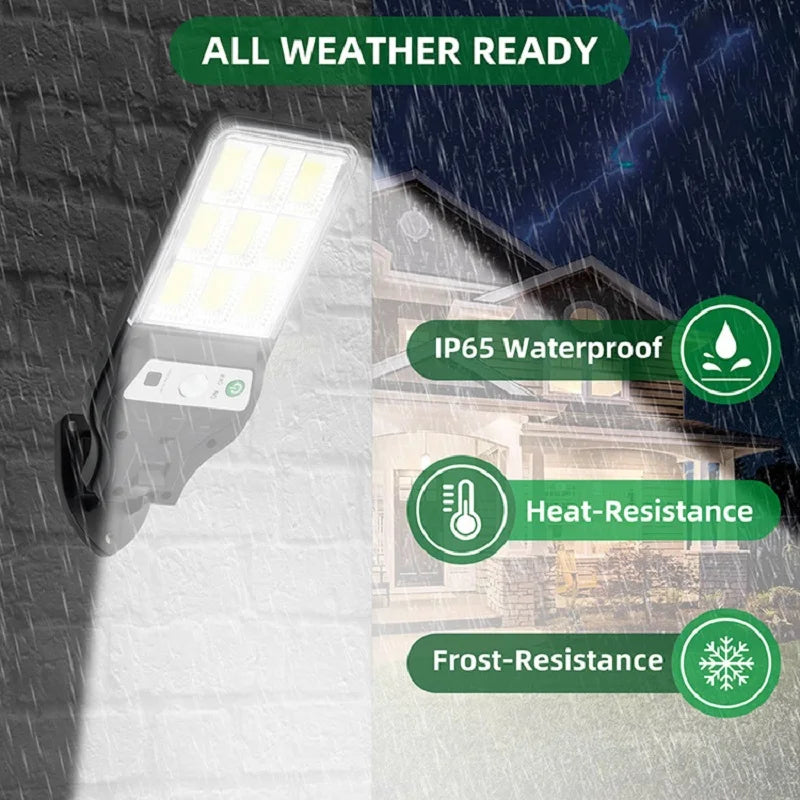 Lampe solaire murale pour terrasse et jardin