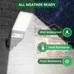 Lampe solaire murale pour terrasse et jardin