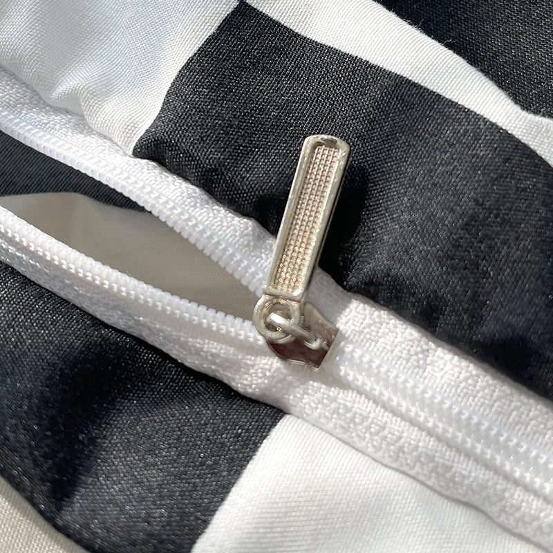 Détail du motif damier sur tissu polyester coton