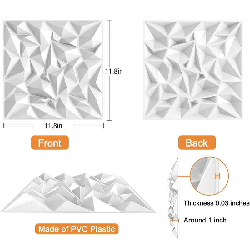 Détail du relief 3D des panneaux muraux pour décoration