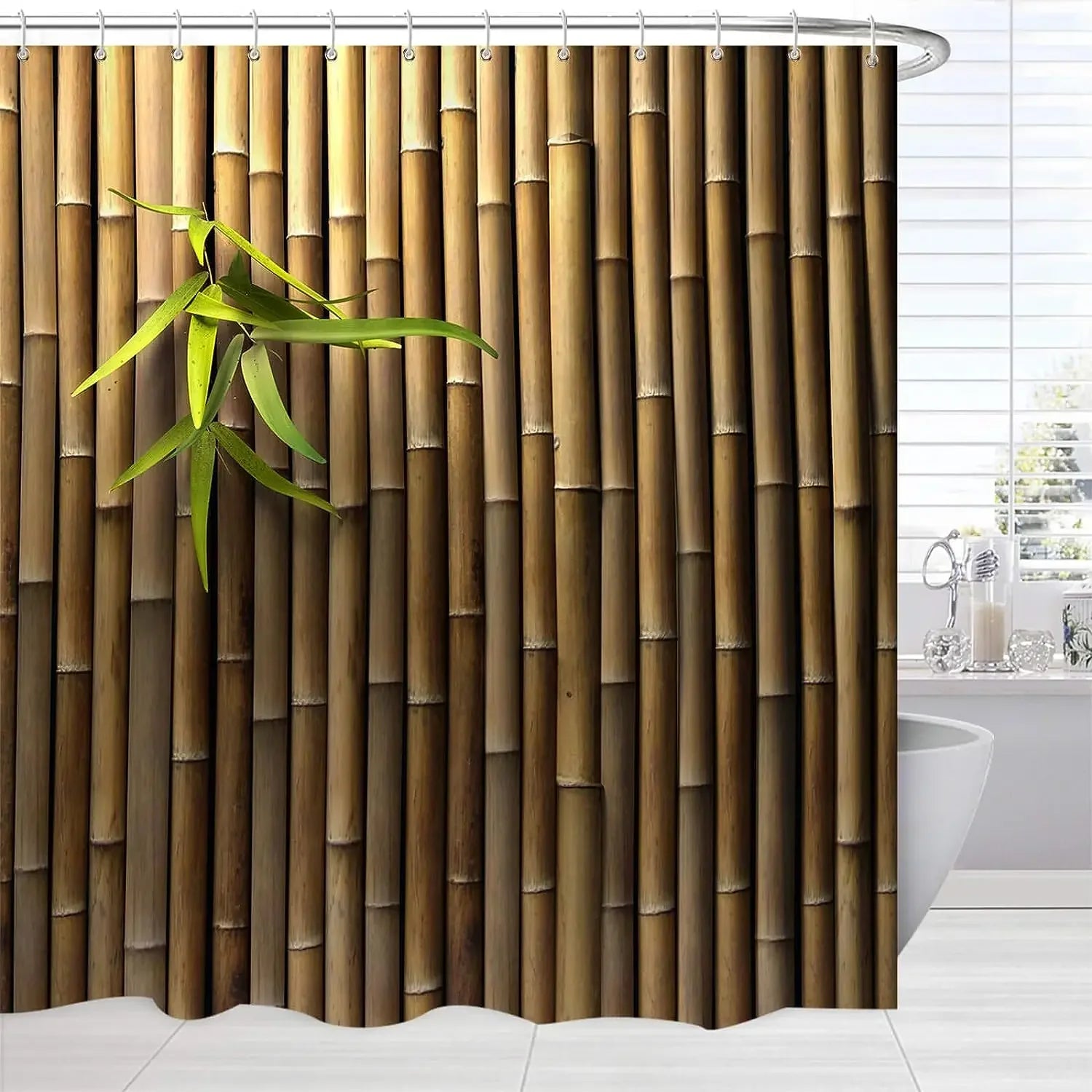 Rideau de douche personnalisable avec différentes couleurs disponibles