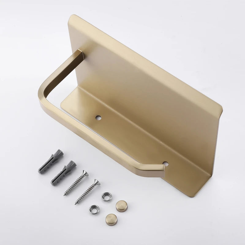 Étagère serviette argentée avec porte-papier intégré Ombre Interieur
